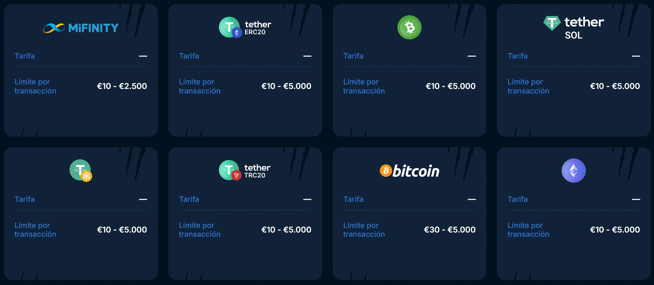 Métodos de pago en Playzilla