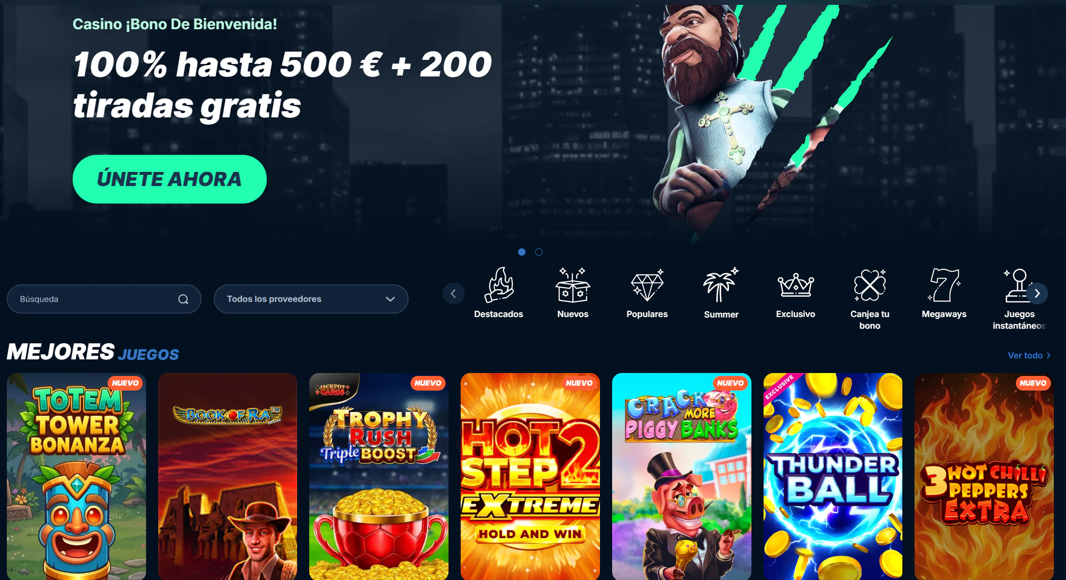 Playzilla Casino Página principal